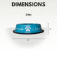 I LOVE YOU SO MUCH Modern Stainless Steel Dog Bowl – 24oz