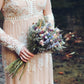 Dried Flower Bouquet with Blue Lavender, Pink Gomphrena, Daisies, Wheat & Oregano