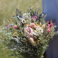 Dried Flower Bouquet with Ranunculus, Yarrow, Daisies & Baby’s Breath