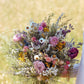 Flower Crown Ranunnculus & Lavender Dried / Dry Flower Wedding, Rustic Boho Brides, Bridesmaid bouquet, Wildflowers Dried bouquet