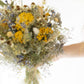 Dried Flower Bouquet with Eucalyptus, Yarrow and Lavender Dried Bridal bouquet