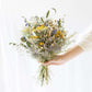Dried Flower Bouquet with Eucalyptus, Yarrow and Lavender Dried Bridal bouquet