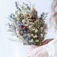 Dried Flower Boutonniere with Red Roses & Blue Lavender / Bridal bouquet for Wedding / Rustic Boho and Bridesmaid bouquet / Wildflowers
