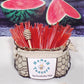 5 Pack WATERMELON HONEY TEASERS Natural Honey Snack Sticks Honeystix Straws