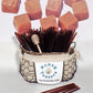 5 Pack CARAMEL HONEY TEASERS Natural Honey Snack Sticks Honeystix Straws