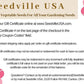 Seedville USA Shop Gift Certificate - Pink Flower Design - By Email or Postal Mail - You Choose Amount