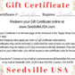 Seedville USA Shop Gift Certificate - Veggie Lovers Design - By Email or Postal Mail - You Choose Amount