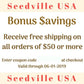Seedville USA Shop Gift Certificate - Veggie Lovers Design - By Email or Postal Mail - You Choose Amount