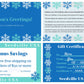 Seedville USA Shop Gift Certificate - Season's Greetings Hanukkah or Christmas Design - By Email or Postal Mail - You Choose Amount