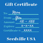 Seedville USA Shop Gift Certificate - Season's Greetings Hanukkah or Christmas Design - By Email or Postal Mail - You Choose Amount