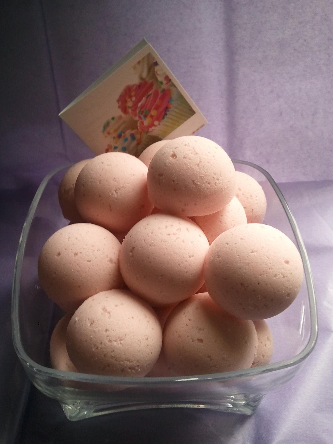 14 bath bombs (Buttercream Cupcake) gift bag bath fizzies, great for kids...and adults too