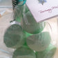 14 bath bombs 1 oz each (Rosemary Mint) gift bag bath fizzies, great for dry skin, shea, cocoa, 7 ultra rich oils