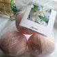 14 bath bombs in Jasmine fragrance with shea & cocoa butter, gift bag bath fizzies, great for dry skin with 7 ultra rich oils