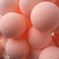 14 bath bombs Ginger Peach (Pier 1 Type) gift bag bath fizzies, great for dry skin, shea, cocoa, 7 ultra rich oils