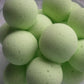 14 bath bombs in Key Lime Pie fragrance, gift bag bath fizzies with shea butter, great for kids...and adults too