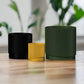 Mid-Century Ribbed Planter with Drainage and Saucer in Multiple Colors, 3D Printed Planter with Unique Modern Design, Lightweight, Wave