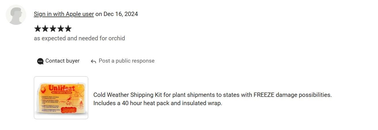 Heat Pack Shipping Kit for cold weather states