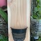 Handmade indoor/outdoor Orchid mount kit on a cedar shingle with a 5-inch mesh pot. BEST SELLER!