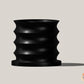 Rippled Plant Pot with Drainage – Modern Organic Indoor Planter with Saucer, 3D Printed Wavy Pot for Houseplants - BRIM