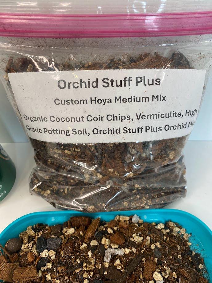 Hoya Potting Mix: Organic Coconut Coir, Orchid Blend