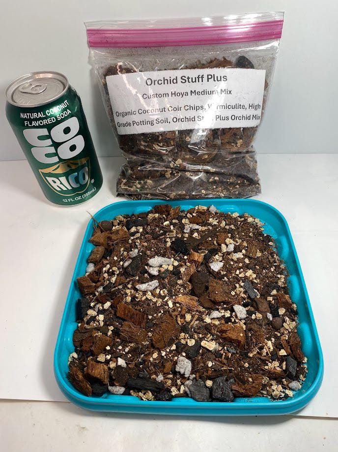 Hoya Potting Mix: Organic Coconut Coir, Orchid Blend