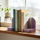 Ribbed Modern Bookend, Book Lover Gift, Bookshelf Decor, Book Club Gifts, Bookish Library Decor, Bookworm, Reading Challenge, Book Nook