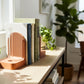 Ribbed Modern Bookend, Book Lover Gift, Bookshelf Decor, Book Club Gifts, Bookish Library Decor, Bookworm, Reading Challenge, Book Nook