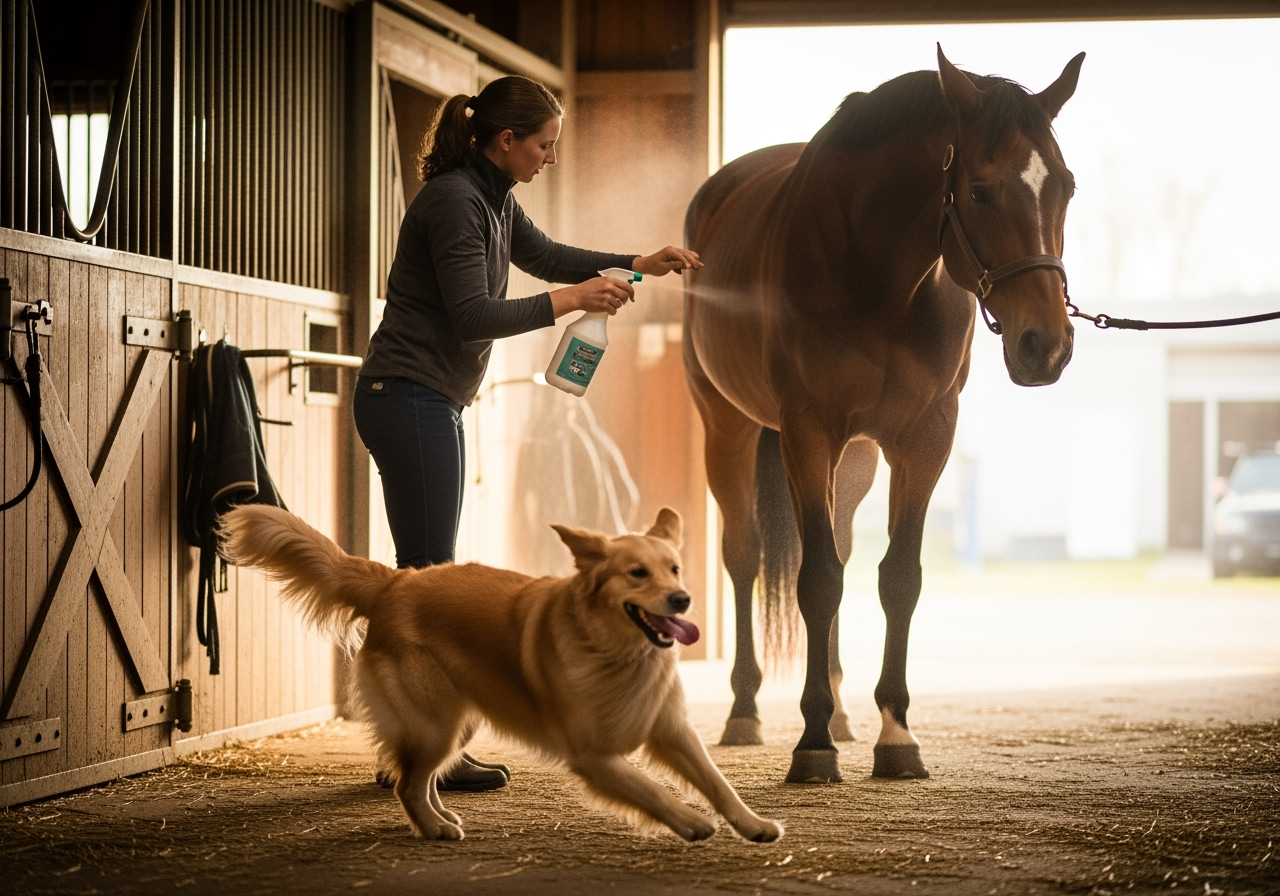 Banixx Horse & Pet Care Grooming Spray Skin Support Alcohol-Free Travel Size 2 oz.