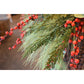 28" Faux Outdoor Red Berry Stem