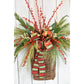 28" Faux Outdoor Red Berry Stem