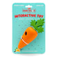 Jeffers Baby Carrot Natural Rubber Treat Dispensing Dog Dental Chew Toy