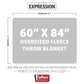 Jeffers Expression Oversized Fleece Throw Blanket