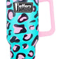 Jeffers Expression Stainless Steel Lidded Tumbler with Handle, 40 oz (Straw Included)