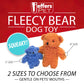 Jeffers Fleecy Bear Plush Squeaker Dog Toys