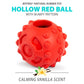 Jeffers Hollow Red Knobby Ball Natural Rubber Dental Treat Dispensing Dog Chew Toy