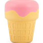 Jeffers Ice Cream Cone Natural Rubber Stuffable Treat Dispensing Dental Dog Chew Toy