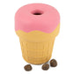 Jeffers Ice Cream Cone Natural Rubber Stuffable Treat Dispensing Dental Dog Chew Toy
