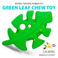 Jeffers Leaf Shaped Natural Rubber Dog Chew Toy with Dental Benefits and Vanilla Scent for Medium Chewers