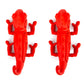 Jeffers Red Chameleon Natural Eco-Friendly Rubber Dental Dog Chew Toy for Medium Chewers