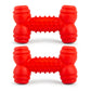 Jeffers Red Dental Bone Natural Rubber Dog Chew Toy for Healthy Teeth and Gums