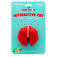 Jeffers Red Millipede Natural Rubber Treat Dispensing Dental Dog Chew Toy