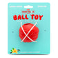 Jeffers Red Orbits Ball Natural Rubber Dental Treat Dispensing Dog Chew Toy