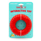 Jeffers Red Virgo Tugger Natural Rubber Dog Dental Chew Toy for Interactive or Solo Play