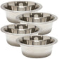 Jeffers Standard-Weight Stainless Steel Food & Water Pet Bowls