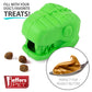 Jeffers T-Rex Natural Rubber Treat Dispensing Dental Dog Chew Toy for Medium Chewers with Vanilla Scent