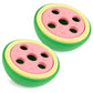 Jeffers Watermelon Natural Rubber Treat Dispensing Dog Dental Chew Toy with Vanilla Scent