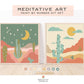 Zen Desert Meditative Art Paint by Number Kit + Easel