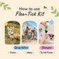 kin+kind Flea & Tick Shampoo & Spray Kit for Dogs & Cats – Plant-Based