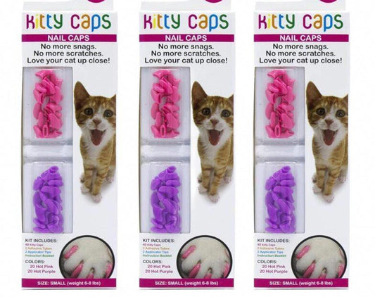 Nail Caps for Cats -Stop scratching kit  Large  2 New Kits