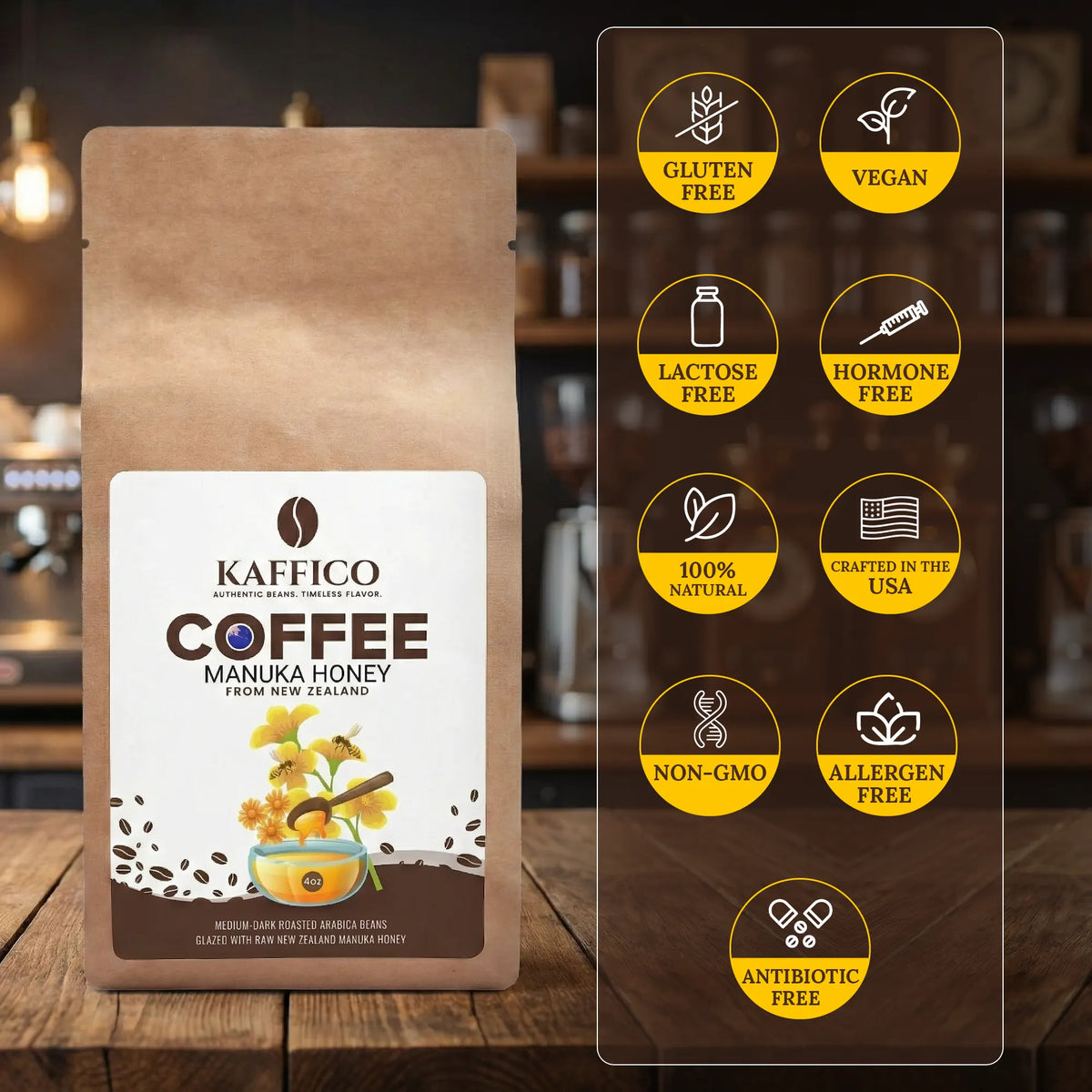 Café con miel de Manuka